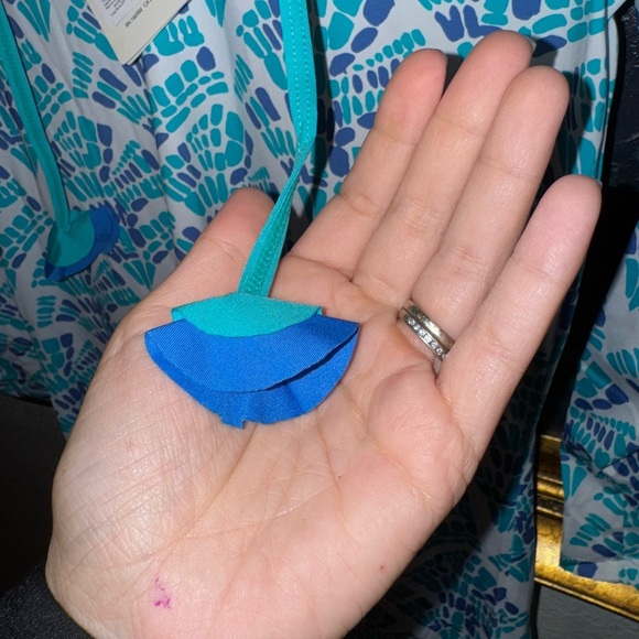 Capelton Road NEW Seaside Beach Dress Mosaic Waves Print  UPF 50+ Swim Coverup S - Picture 7 of 9